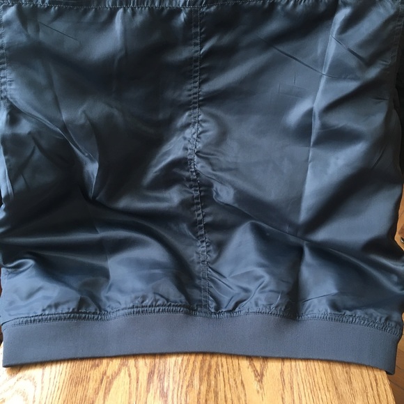 EUC Linea Pelle Green Bomber Jacket Women’s Large - Picture 8 of 13